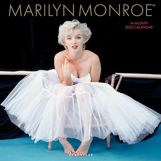 Graphique 2025 Marilyn Monroe Wall Calendar | 12” x 12” | Thick Paper | Home & Office Organizer | Large Monthly Grid | 3 Languages & Marked Holidays | 4 Month Preview Page for 2026