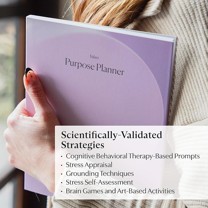 Switch Research Purpose Planner "Values": Psychologist-Backed Goal Planner for Developing a Life of Purpose - 31-Day Undated Productivity Planner - Guided Prompts, Techniques, and Insights