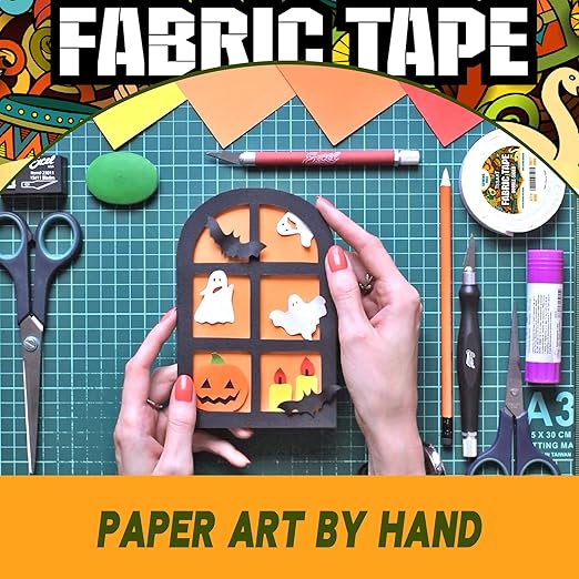 Fabric Tape - Double-Sided, Strong Adhesive Cloth Tape, No Sewing or Ironing, Gluing, Alterations and Hemming - 1/2inch Wide, 180FT Long