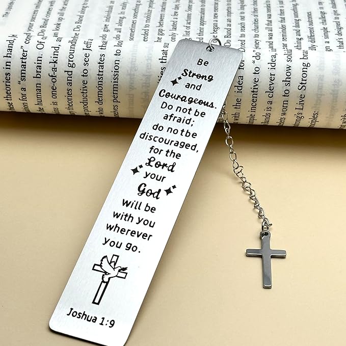 Chirstmas Christian Gifts for Women Men, Baptism Gifts for Girl Boy, First Communion Gifts for Teens, Confirmation Gifts for Teenagers, Religious Bible Verse Bookmark Easter Basket Stuffers Faith Mark