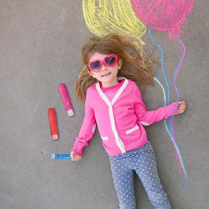 Sidewalk Chalk Holders Railroad Chalk Holder Jumbo Plastic Adjustable Clip for Kids Teachers Students Office or Classroom(5 Pieces)