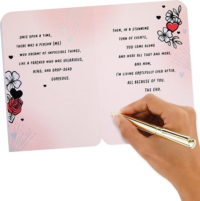 Hallmark Romantic Valentine's Day Card (Tattoos) for Anniversary, Love, Romantic Birthday, Sweetest Day
