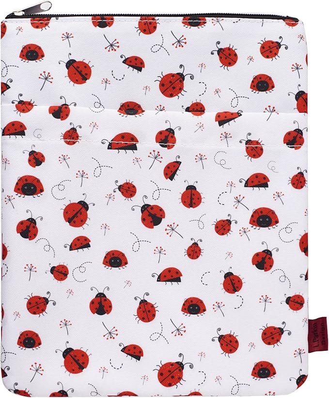 Book Sleeve for Book Lovers, Bookish Book Protector, Book Covers for Paperbacks, Washable Fabric, Book Sleeves with Zipper, Medium 11 Inch X 8.7 Inch