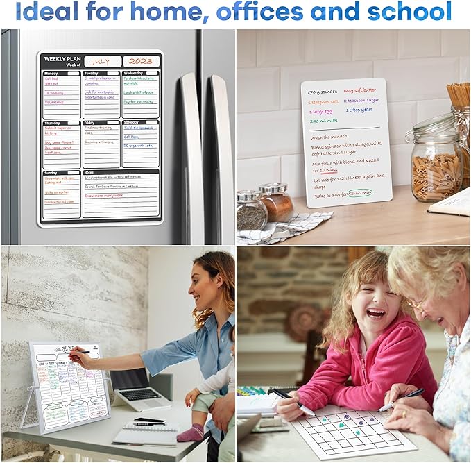 maxtek Dry Erase Markers Ultra Fine Tip, 0.7mm, Low Odor, Assorted Colors, 12 Count, Whiteboard Markers for Planning Whiteboard, Calendar Boards, Back to School Supplies