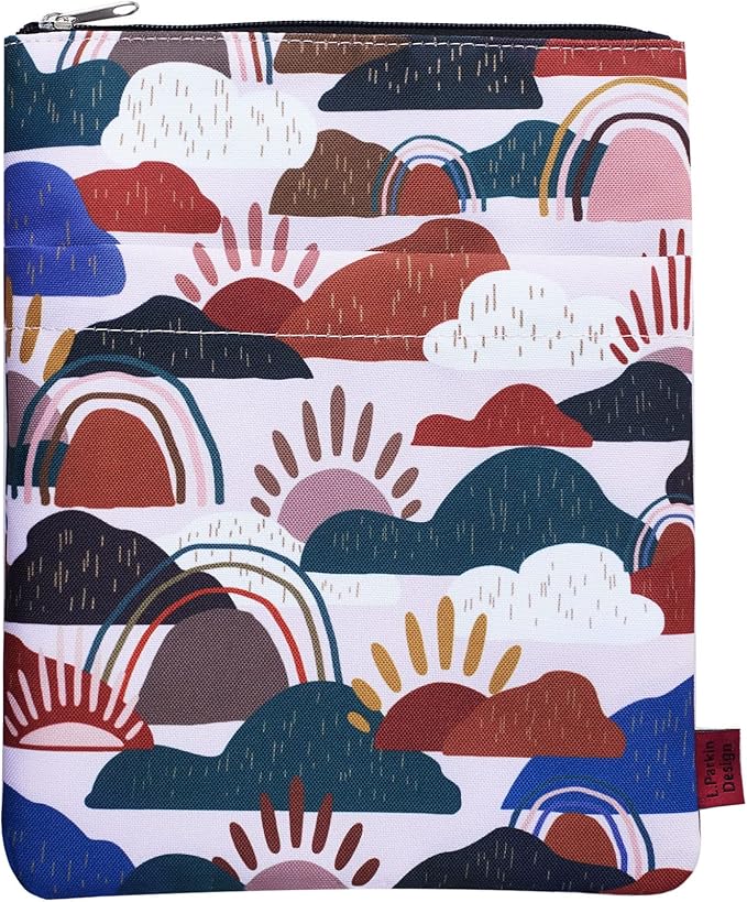 Book Sleeve for Book Lovers, Bookish Book Protector, Book Covers for Paperbacks, Washable Fabric, Book Sleeves with Zipper, Medium 11 Inch X 8.7 Inch