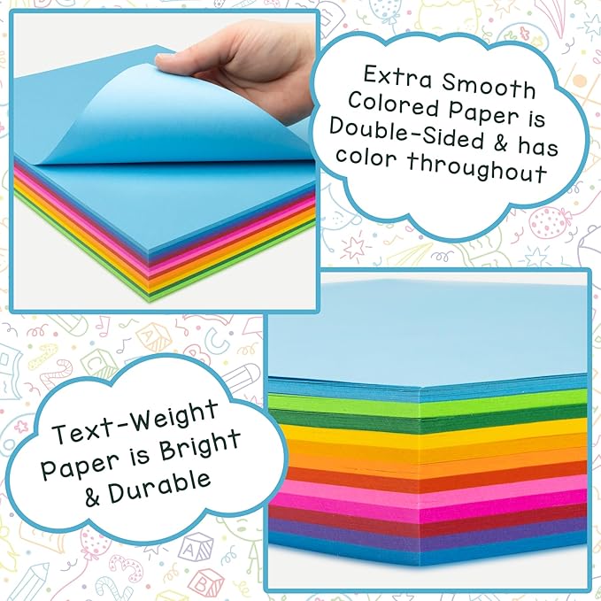 Hygloss Pink Colored Paper - 24 lb, 89 GSM, Acid-Free, Fade-Resistant, 8.5x11-Inch Letter Size Color Copy Paper, 90 Sheets