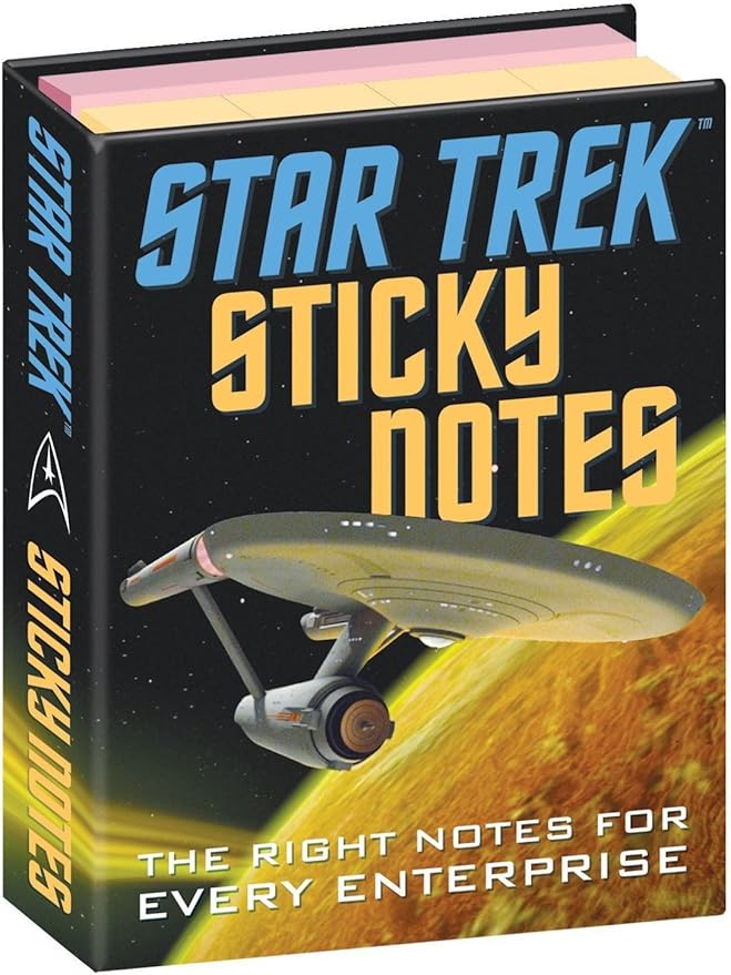 The Unemployed Philosophers Guild Star Trek Sticky Notes Booklet - Officially Licensed 3.25" by 4.25" Booklet with Self-Sticky Individual Notes