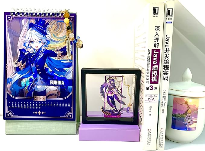 Genshin Impact Beelzebul Bookmarks Tabletop Decoration with 3D Display Box for Women Men Sisters Friends Birthday Gifts Book Marks for Book Lovers - Zllada