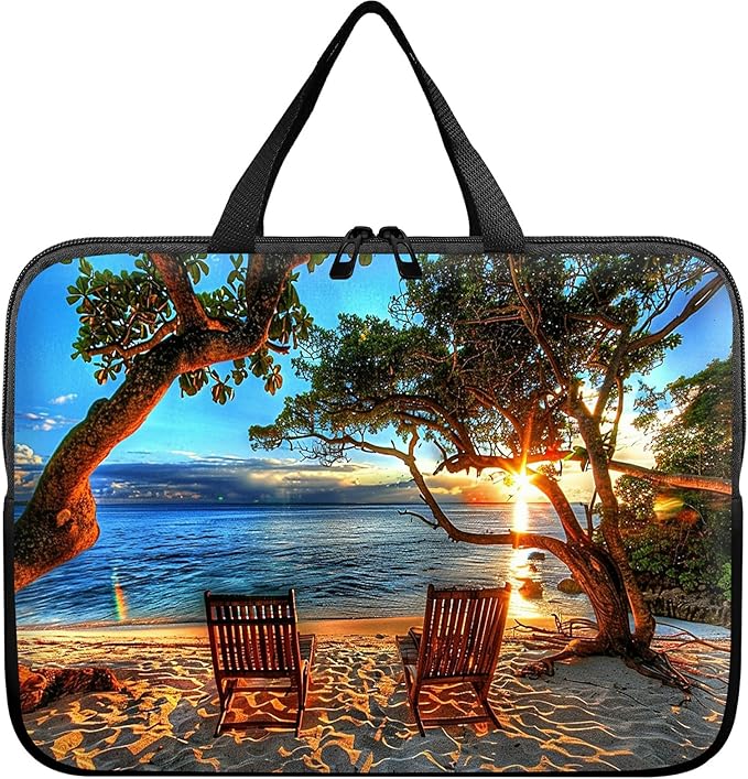 Universal Laptop Sleeve Tablet Case 12 inch, Sunset Tree Slim Carrying Case Durable Handbag Travel Laptop Bag for Surface Pro 9 8 7/Laptop Go 2 3, MacBook Air 11/12