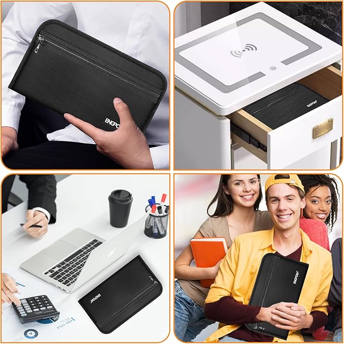 ENGPOW Receipt Coupon Organizer,Fireproof 13 Pockets Expanding File Folder Small Accordian File Organizer,Portable Filing Wallet Holder with Zipper & Labels for A5 Size Files and More(11.4" x 6.3")