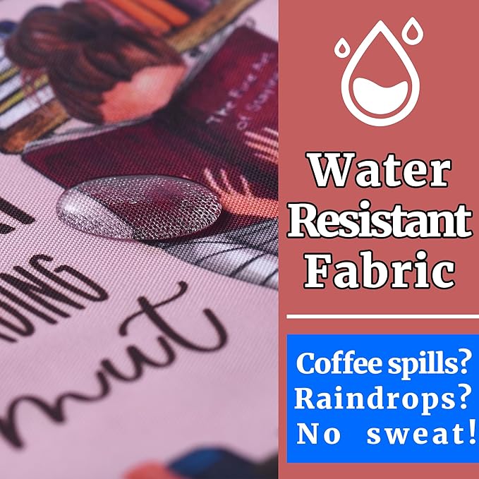 Book Sleeve for Book Lovers, Bookish Book Protector, Book Covers for Paperbacks, Washable Fabric, Book Sleeves with Zipper, Medium 11 Inch X 8.7 Inch