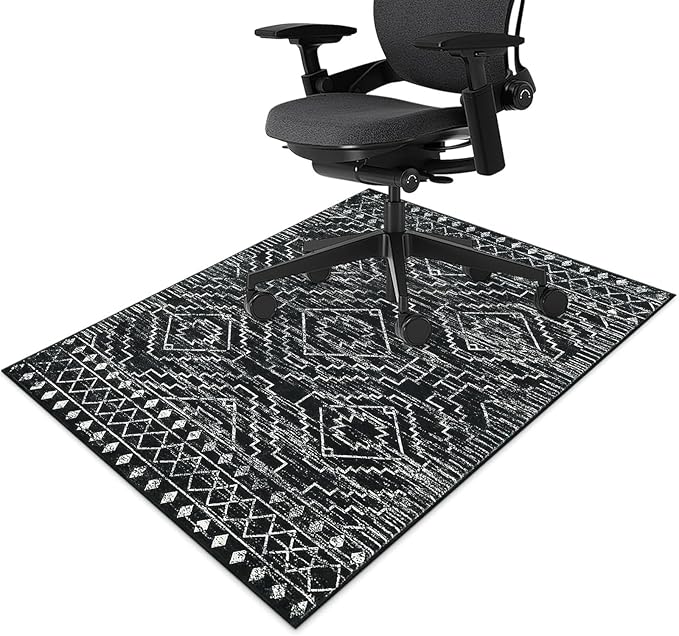 Office Chair Mat for Hardwood Floor Aztec Southwestern 36"x48" Computer Gaming Chair Mat Anti-Slip Office Rugs Floor Protector for Rolling Chairs Under Desk Rug for Home Office