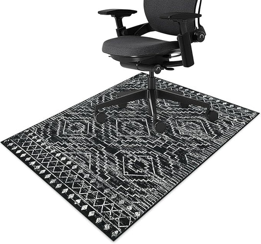 Office Chair Mat for Hardwood Floor Aztec Southwestern 36"x48" Computer Gaming Chair Mat Anti-Slip Office Rugs Floor Protector for Rolling Chairs Under Desk Rug for Home Office