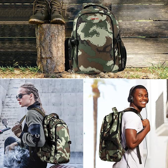 OUTXE Cooler Backpack Insulated 22L Lunch Backpack Cooler Bag Daily Backpack Work-Camo