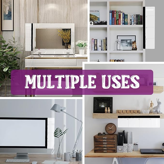 Office Desk Accessories 2pcs Monitor Memo Board Computer Message Board Office Supplies for Women Men Computer Sticky Note Holder with Functional Areas Home Office Accessories Office Must Haves