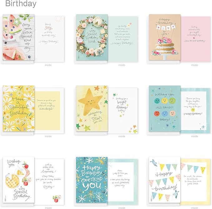 American Greetings 60-Count All Occasion Greeting Card Assortment with Storage Box, Dividers, Envelopes and Seals (Kathy Davis Designs)