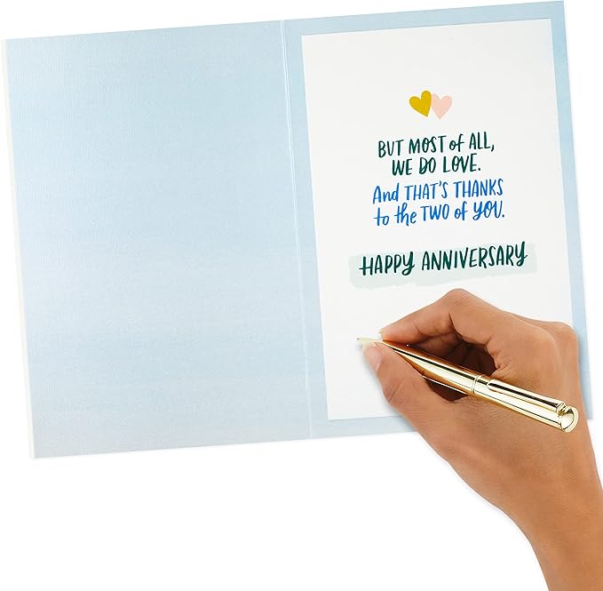 Hallmark Anniversary Card for Parents (Fun, Family, Faith in Each Other)