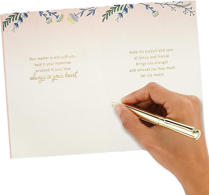 Hallmark Sympathy Card for Loss of Mom (A Mom's Love Never Ends)