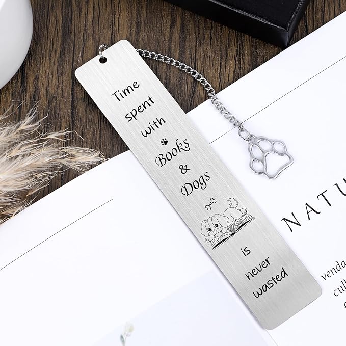 Bookmark Funny Dog Gift - Dog Mom Gifts Dog Lovers Gifts for Women Men Cool Gift for Dog Owner Dog Themed Gifts for Pet Owners Unique Birthday Thanksgiving Christmas Valentine Day Gifts