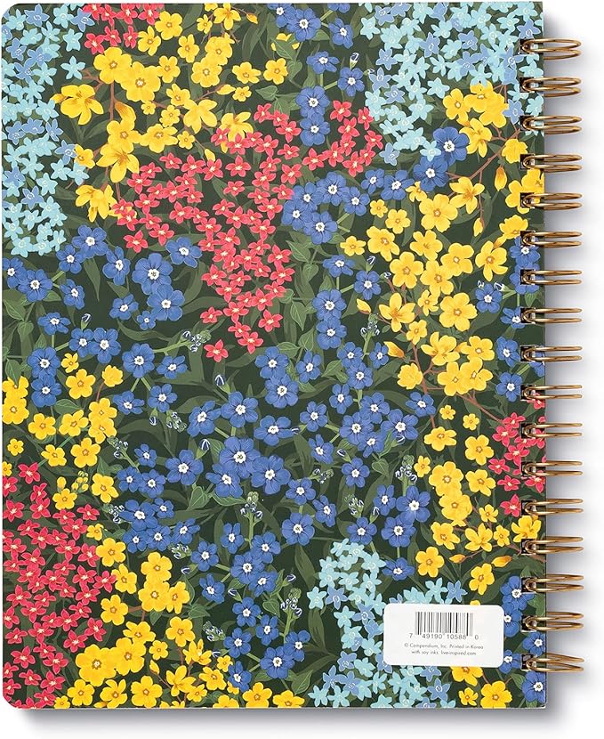 Compendium Spiral Notebook - You are here, it is time, you are ready. — A Designer Spiral Notebook with 192 Lined Pages, College Ruled, 7.5”W x 9.25”H