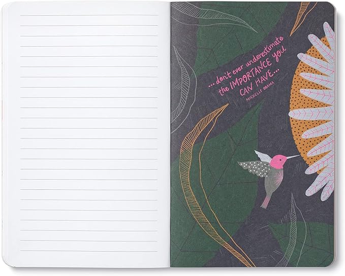 Compendium Softcover Journal - We can begin by doing small things. – A Write Now Journal with 128 Lined Pages, 5”W x 8”H