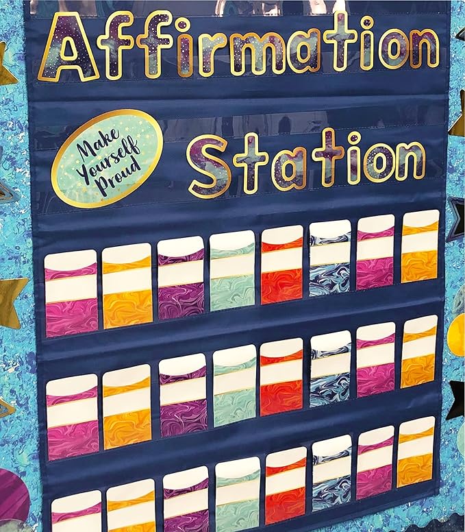 Carson Dellosa 219-Piece 4 Inch Galaxy Marble Cutout Letters for Bulletin Boards, Numbers, Punctuation & Symbols, Space Themed Bulletin Board Letters, Galaxy Classroom Letters for Bulletin Board