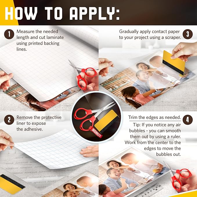 Clear Matte Contact Paper - Multipurpose 18” x 5ft - Matte Self Adhesive Roll