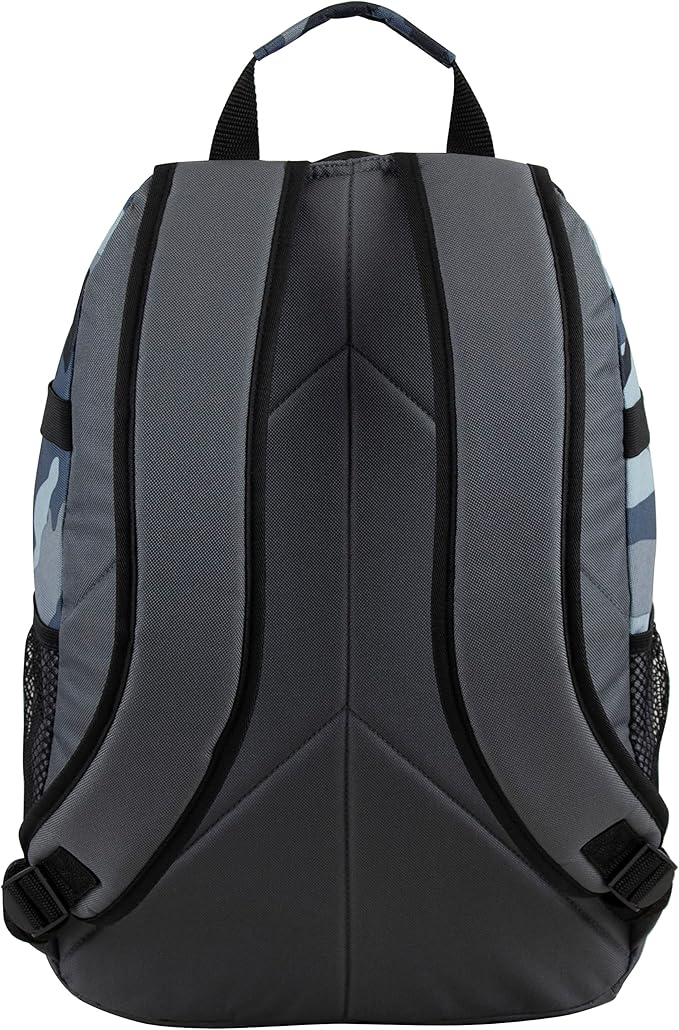 FUEL Hiking Backpack for Women Men Terra Sport, Travel, College, Gym, Work with Laptop Sleeve, Bungee, 18 Inches, Midnight Camo