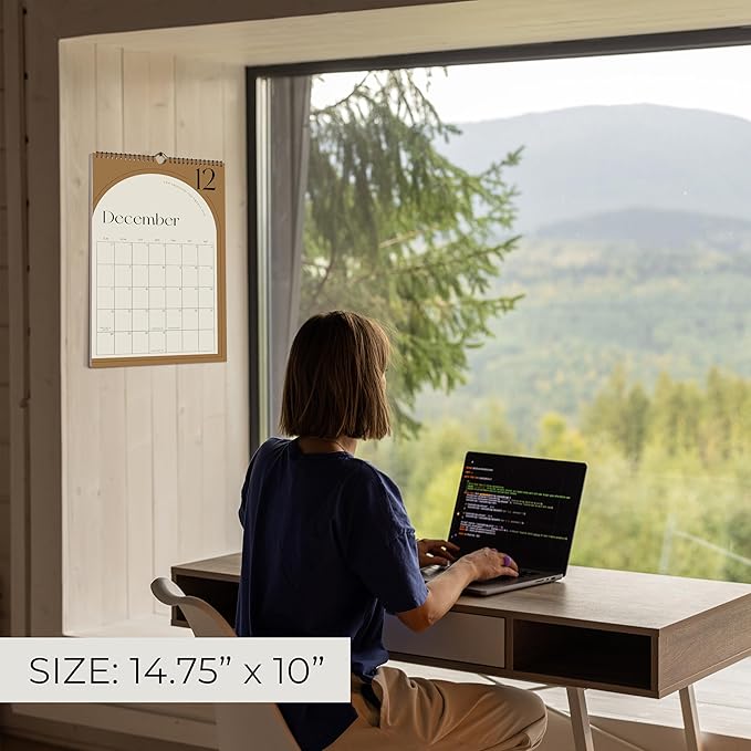 Aesthetic 2025-2026 Wall Calendar - Runs from January 2025 Until July 2026 - The Perfect Wall Hanging Calendar Planner for Easy Organizing