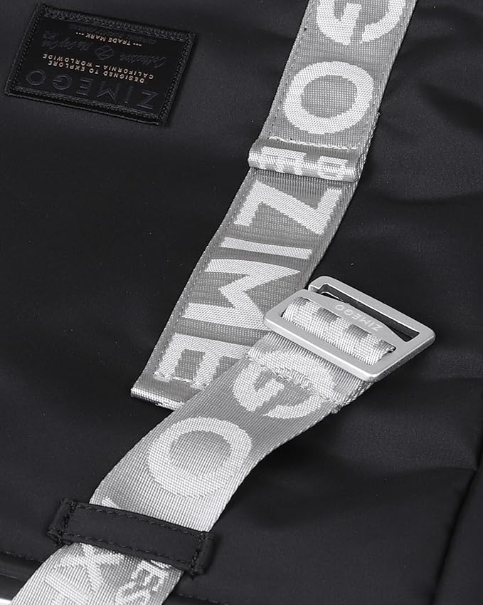 ZIMEGO Unisex Two-Tone Gym Tote Bag - Stylish Everyday Travel Tote with Double Top Handles