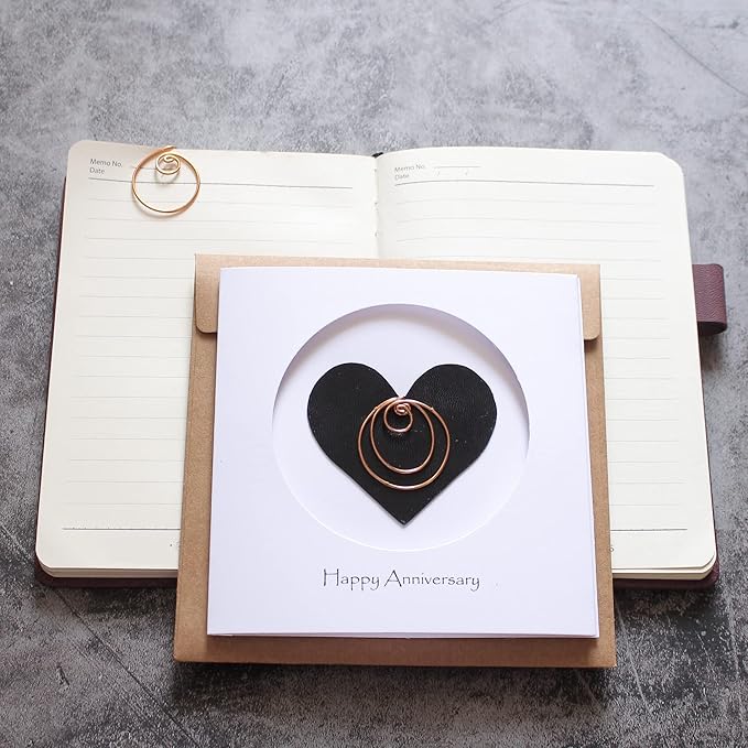 Personalised Initial Birthday Card, Copper Initial, Happy Birthday, Birthday Card, Card for Her, Gift for Her (O)