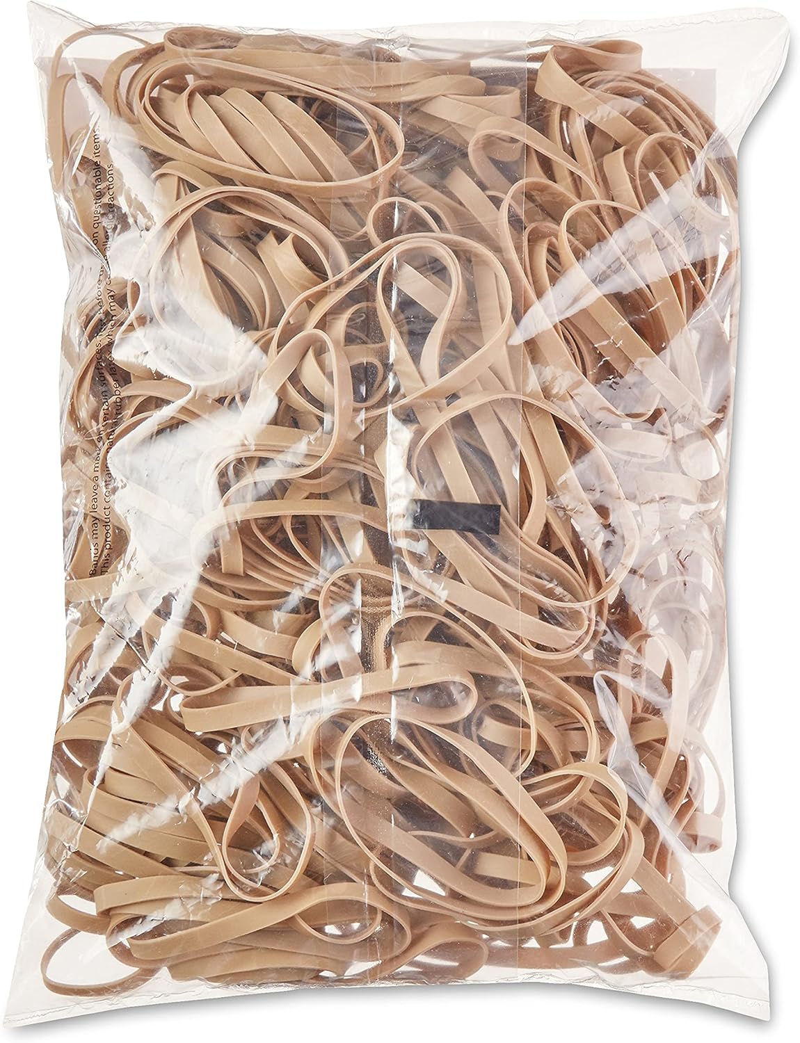 Amazon Basics Rubber Bands, Size 64 (3-1/2 x 1/4 Inch), 320 Bands/1 lb Pack, 25-Pack, Tan