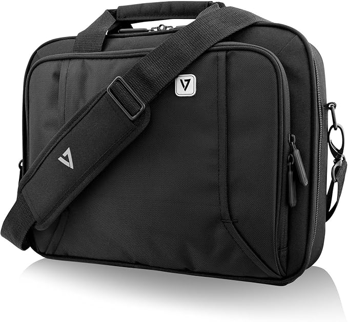 V7 CCP13-BLK-9N 13" Professional Front Loading Laptop Case (RFID, Weather Resitant)