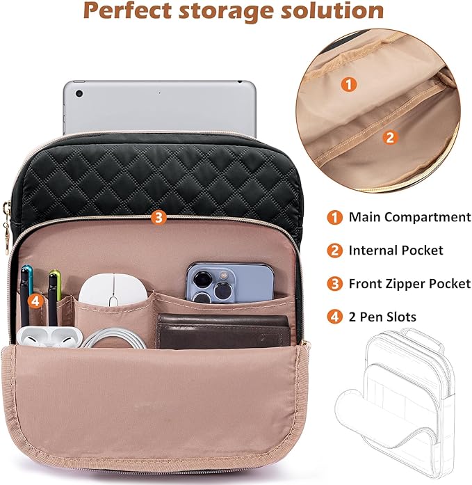 Book Sleeve With Zipper Book Pouch, Book Protector Bag,Book Sleeve for Book Lovers, Book Cover, Book Carrying Case for Book Accessories, Study Suppliers, Black