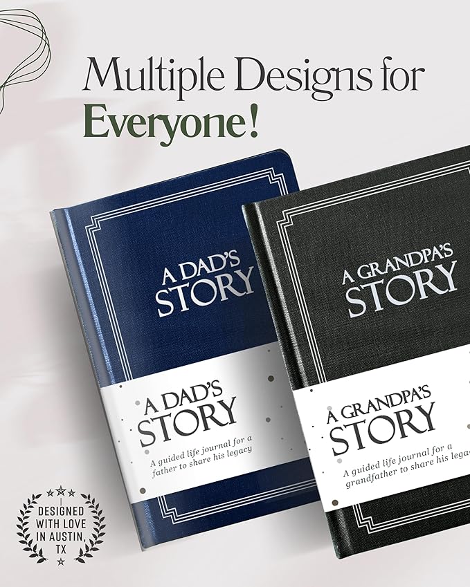 Great Grandpa's Life Story Journal (Hardcover): A Meaningful Keepsake to Share His Journey and Memories, Book Includes 250+ Prompt Questions, Sentimental Gifts for Father's Day, Birthday & Christmas