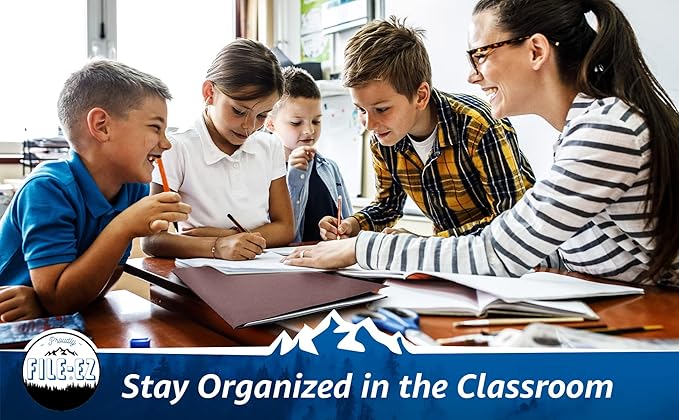 FILE-EZ Two-Pocket Folders, Dark Red Maroon Crimson Burgundy Color, 25-Pack, Textured Paper, Matte Finish, Letter Sheet Size (EZ-32559)