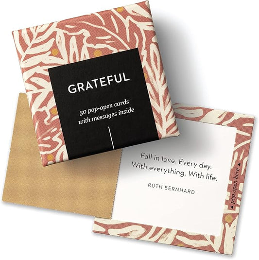 Compendium ThoughtFulls Pop-Open Cards – Grateful – 30 Pop-Open Cards, Each with a Different Inspiring Message Inside