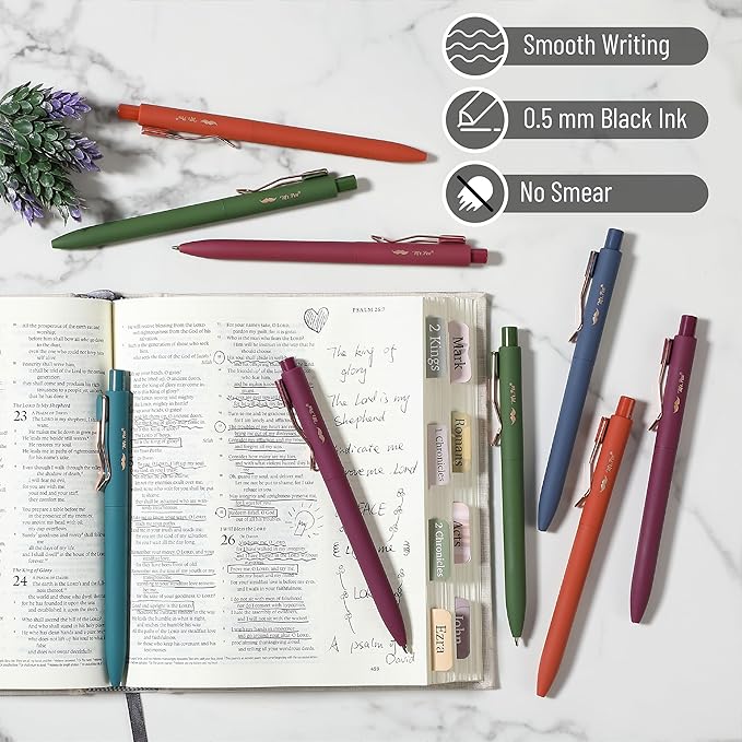 Mr. Pen- Ballpoint Pens, 12 Pack, Vintage Color Barrels, Black Ink, Cute Ballpoint Pens Black Ink, Cute Pens for Journaling, Aesthetic Pens, Ball Point Pens Black, Pens Ballpoint Smooth Writing Pens