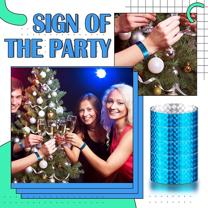 Epakh 600 Pcs Paper Wristbands Neon Wrist Bands Waterproof Handbands for Events Lightweight Concert Wristbands Neon Colored Adhesive Wrist Band for Party