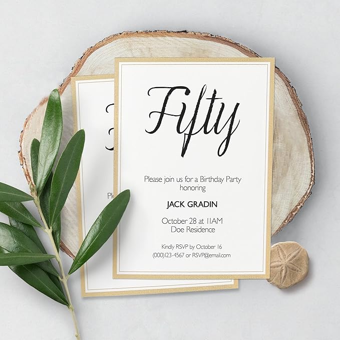 Avery Postcards with Metallic Gold Borders, 3-15/16" x 5-3/16", 40 Total, Laser/Inkjet Printable Postcards (3329)