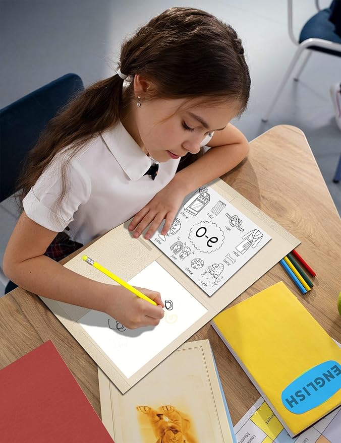 SUNEE Folders with Pockets (25 Pack, Warm Beige), 2 Pocket Folders Fit Letter Size Paper, Paper File Folder for School Office Home Business, Textured Paper