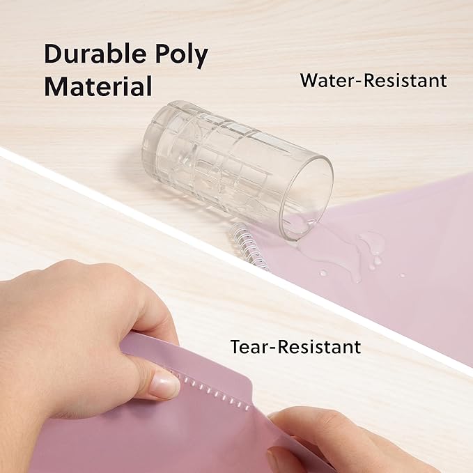 Smead Poly Project Organizer, 6 Tabs, 12 Pockets, Letter Size, Pastel (89208) (Pack of 1)