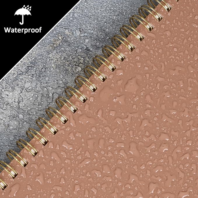 Graph Paper Notebook, 4 Pack Journal Spiral Graph Grid Notebooks 5.7" x 8.3", 640 Pages, Cute School Supplies Notebooks for Work, Aesthetic Gift Office Supplies for Study and Notes