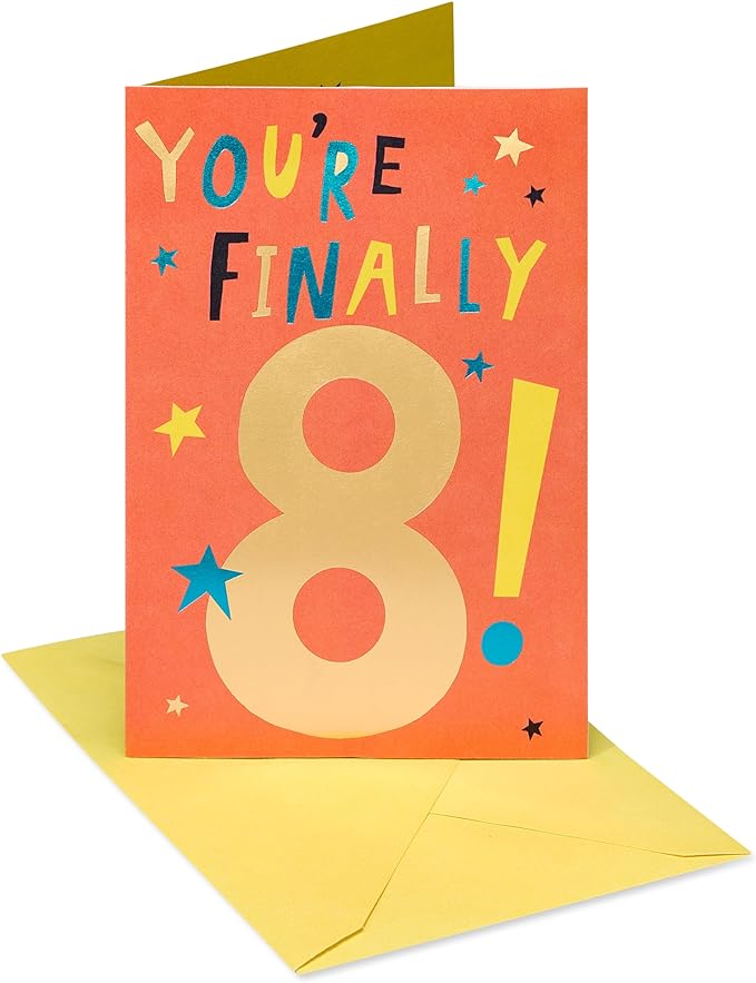 American Greetings 8th Birthday Card (Time to Celebrate)