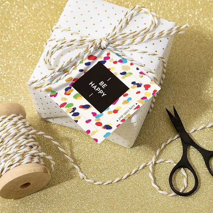 Compendium ThoughtFulls Pop-Open Cards — 4-Pack of You're Awesome, Smile, Be Happy, Thanks — 120 Pop-Open Cards, Each with a Different Message Inside