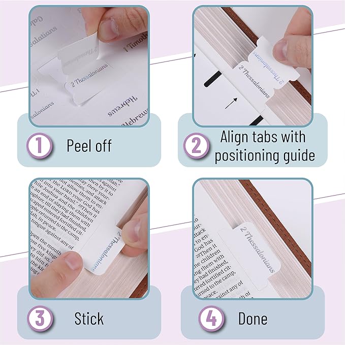 Mr. Pen- Bible Tabs, 75 Tabs, Holographic Laminated Bible Tabs for Women and Men, Bible Tabs for Study Bible, Bible Index Tabs, Bible Book Tabs, Bible Labels Tabs, Mr Pen Bible Tabs