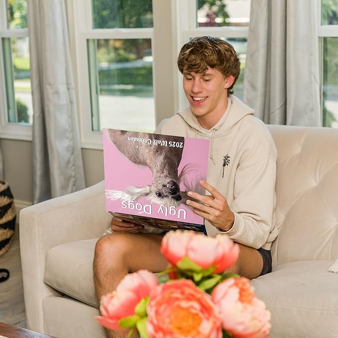 2025 Ugly Dogs Monthly Wall Calendar | Hilarious Gag Gift for Dog Lovers | Funny Dogs White Elephant Gift Calendar