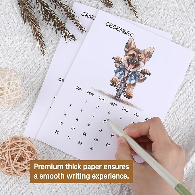 Small Desk Calendar 2025 - Sporty German Shepherd: Monthly Calendar with a Mini Easel Standing Dog Calendar for Home Office Decor Desk Accessories 5" x7" (Jan. 2025 to Dec. 2025)