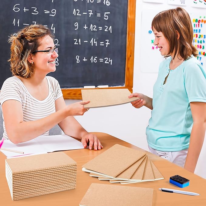 feela 90 Pack Kraft Notebooks Bulk, Lined Travel Journals Note Pad Notebooks for Men Women Girls Students, Making Plans Writing Memos Office School Supplies, A5, 60 Pages, 8.3” X 5.5”