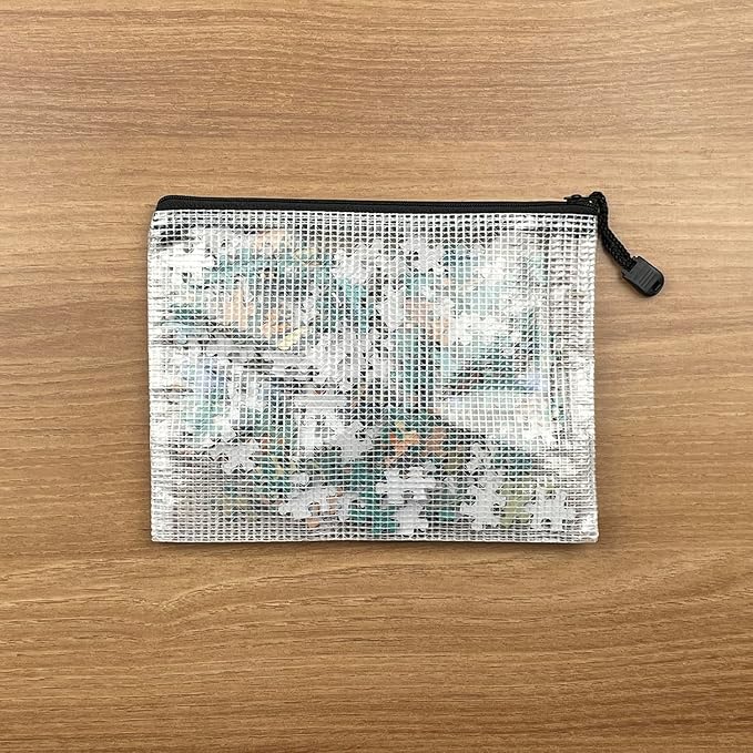 Oaimyy-A4(9"x 13"), Mesh Zipper Pouch Document Folders Bag Plastic Zip File Folders for School Office Supplies, Travel, Organizing Storage-Black,6 Pcs